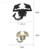 1Pc Car Styling 3D Scorpion Metal Chrome Zinc Alloy Adhesive Emblem Badge Sticker Decal for Abarth 500 600 124 125 595 Egea