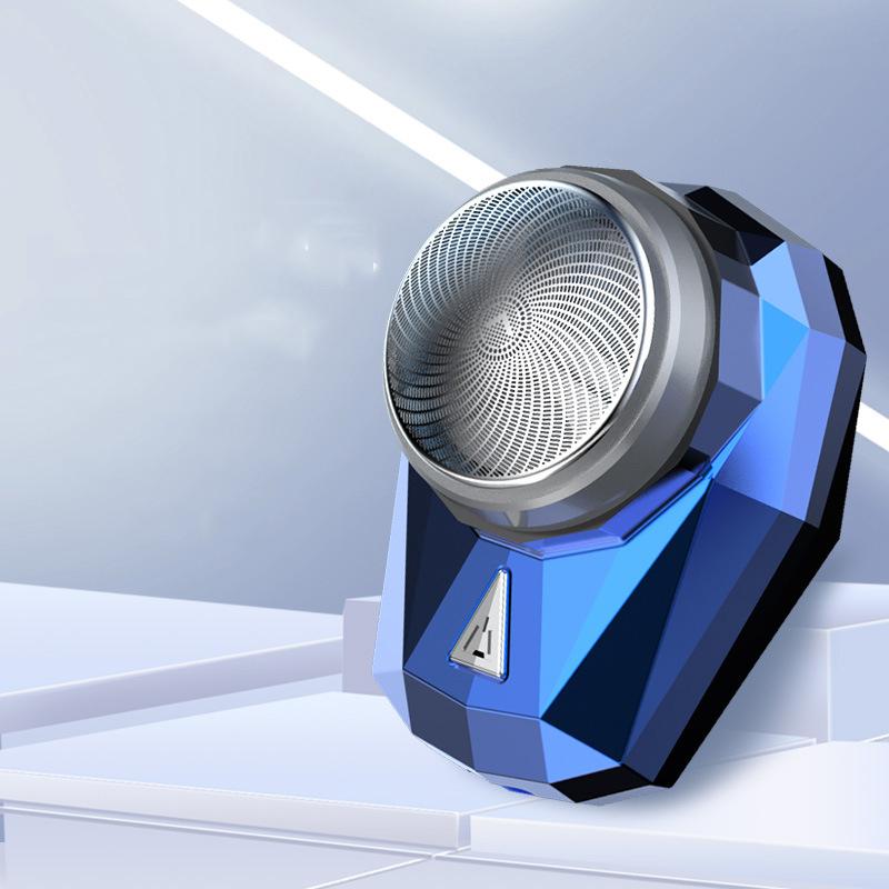 

Электробритва для мужчин, моющаяся мини-бритва для бороды, компактная портативная перезаряжаемая модель синий