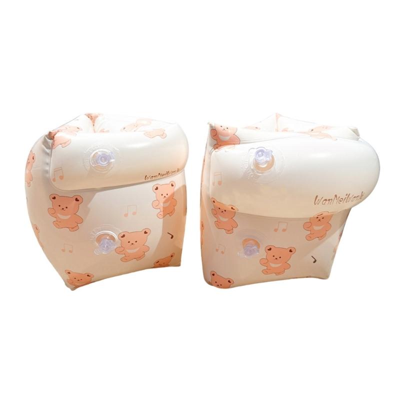 1 Pair Safety Swimming Inflatable Arm Floaties Arm Rings Children Kids Swimming