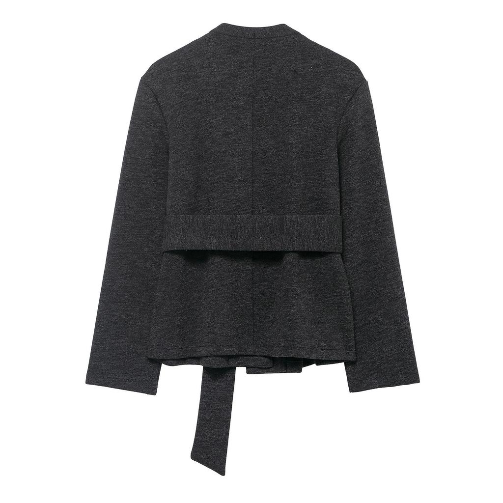European-American Women's Casual Soft Jacket with Belt - Hot Fashion