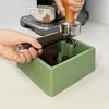 Non-Slip Coffee Knock Box 1.5L Capacity Shock-Absorbent Coffee Grounds Container Quiet Reusable Espresso Dump Bin Home Cafe