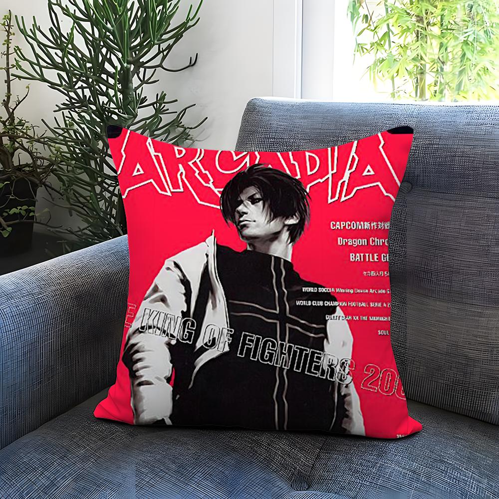 K-KOF The K-King of F-FighterS Cushion Cover Comfortable Reversible Pillow Cover Ideal for Car Sofa Bedroom & Beyond