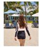 Women's Long Sleeve Two-Piece Wetsuit Set with Sun Protection - Quick-Drying Surfing & Snorkeling Suit 