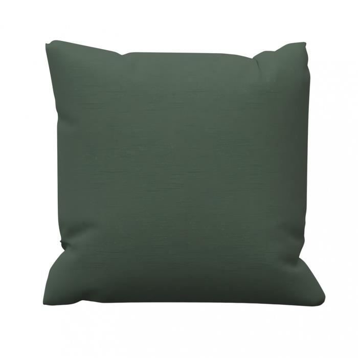 Cotton Cushion 40x40 Cm PANAMA Khaki, by Soleil d'Ocre