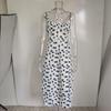 2026 Spring Collection: Women's Printed Camisole Slit Long Dress - European & American Style
