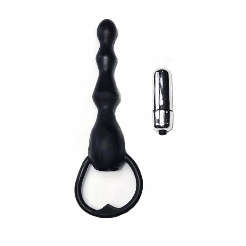 Vibrating Anal Plug Prostate Massage Soft Anal Beads Butt Plug Vibrators Sex Toys for Couples Butt Plug Silicone Adult Products