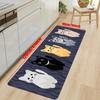 1Pcs Anti Fatigue Kitchen Rugs Cute Cat Waterproof Non-Slip Thick Cushioned Kitchen Mat Heavy Duty Comfort Standing Mat for Kitchen