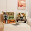 Autumn Pumpkin Print Pillow Cover New Living Room Seat Cushion Harvest Decorative Sofa Cushion