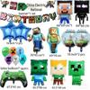 Pixel Creeper & Roblox Game Party Balloons & Flags