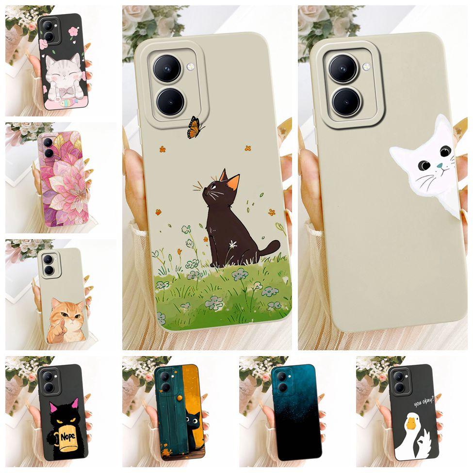 For Realme RMX3630 Cover For Realme 10 4G Case Silicone Luxury Fashion Cool Kawaii Cute Painted Casing For Real Me 10 4G