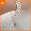 100% Solid 925 Sterling Silver Metal Bracelet for Women Men Vintage Handmade Simple Chain Bracelet Birthday Gift S-B451