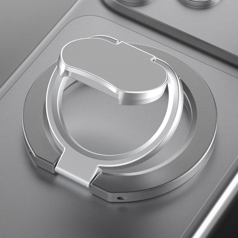 Universal Double-Sided Magnetic Phone Holder Ring for Apple & Android - Multi-functional Desktop Stand