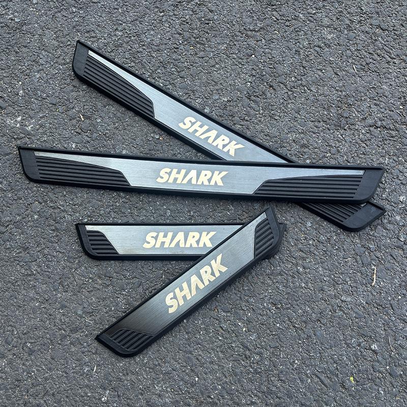 For BYD Shark 6 2024 2025 Car Door Sill Scuff Plate Pedal Cover Trim Accessories Exterior Threshold Protector Auto Stickers