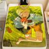 Cartoon Character Naruto pattern Flannel Blanket, High quality Comfortable for All Seasons, Home Decor, Warmth and Comfort, Perfect for Gifts.