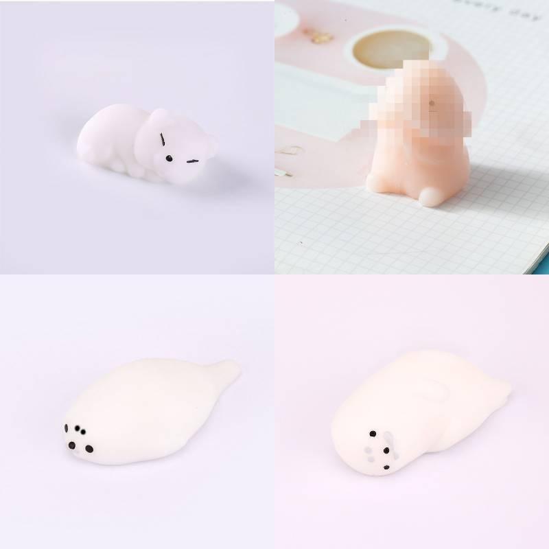 Funny Mochi Soft Animal Squeeze Stretch Compress Squishy Decompression Dolls Toy
