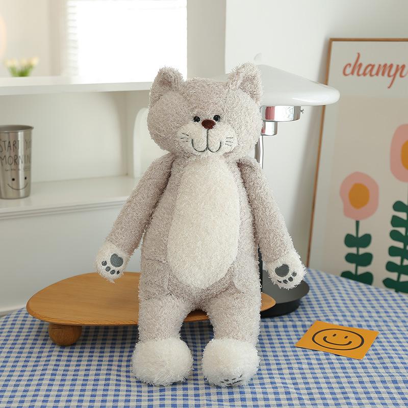 Cute Cat Plush Toy Pillow - Internet Celebrity Tea Rice Design 50cm 025KG 1460₽
