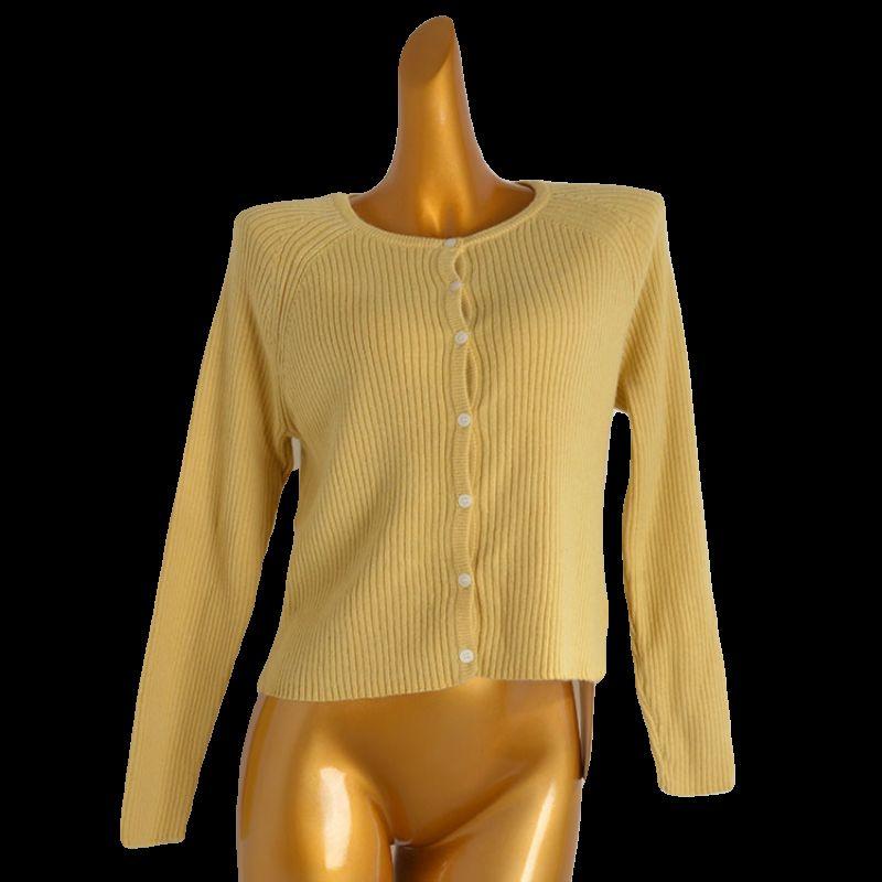 Spring & Fall New Arrival Fashion Pure Color Single-Breasted Long Sleeve Knitting Cardigan Women's Clothes Classic Style Loose Slimming Sweater Tops