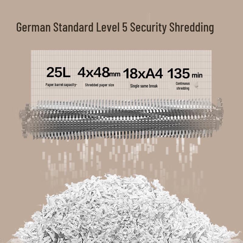 Deli GA762 Auto-Feed High-Security Cross-Cut Paper Shredder CN plug (adapter included)