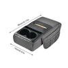 Center Console Organizer Armrest Cushion With Cup Holder Leather Extended Center Console Cushion Pad Car Accessory With Cup