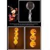 Halloween Decorations 10inch Paper Lanterns Pumpkin, Witch, Skeleton and Bat Designs,Perfect for Home Party Props, X3UC