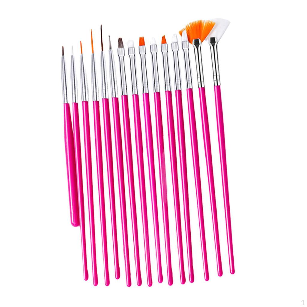 15 Pieces Nail Art Design Pen, Drawing Gradation for Women Girls, Smudge DIY Dotting