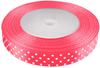 Satin Ribbon with Dots Pink 22M 12Mm