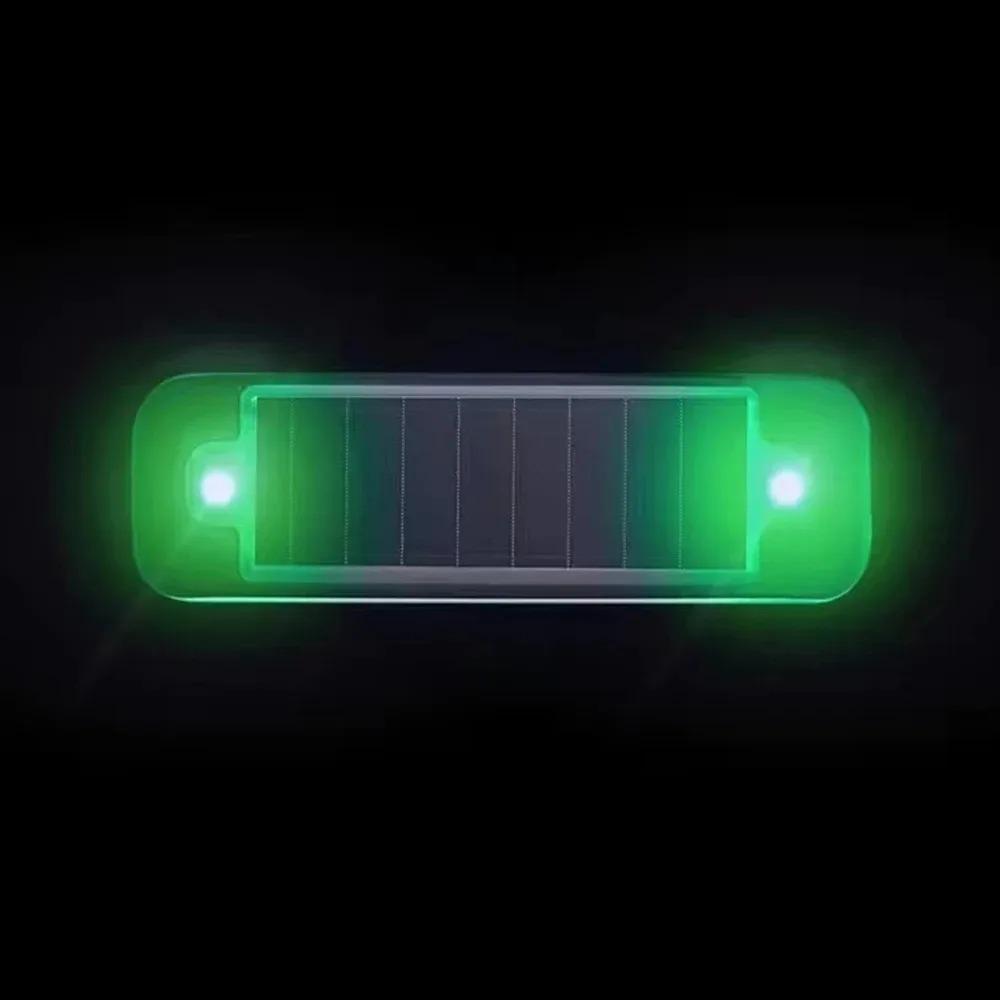Mini-LED-Solar-Warnleuchte fürs Auto, Nachtsicherheit, simulierter Alarm, kabellos, Diebstahlschutz, Warnlampe, blinkende Dummy-Alarmlampe
