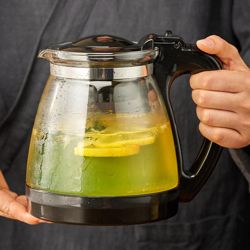 Skleněná konvice na ovoce 700/2600 ml s rukojetí Kuchyňské náčiní Filtrační džbán pro domácnost Kuchyňské hrnce na kávu Kuchyňské potřeby pro bary