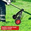 Rasentrimmer Radaufsatz Mäher Hilfsrad Schiebe-Unkrauttrimmer Verstellbare Stützräder für Rasenschneider