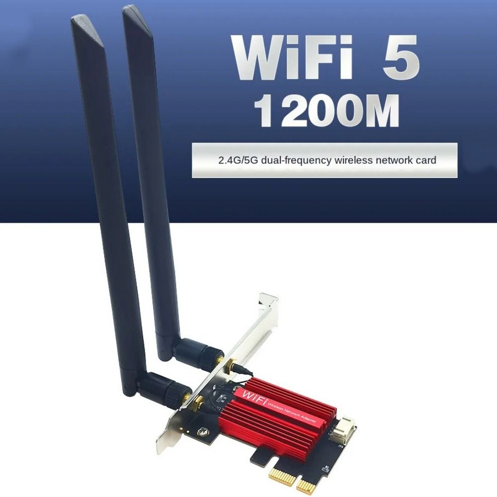AC1200 PCIE WiFi Adapter WiFi 5 USB Wifi Adapter Wireless Network Card  for Computer/Phone/Tablet