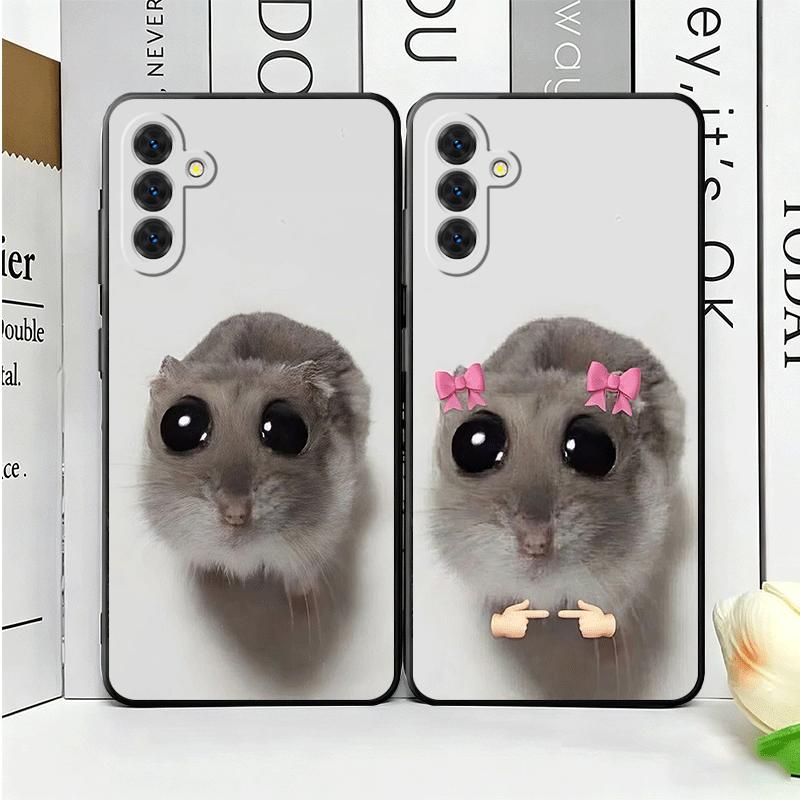 Funny Sad Hamster Meme Soft Phone Case for Samsung A17 A37 A57 A16 A26 A36 A56 A15 A25 A35 A55 A14 A24 A34 A54 A13 A23 A33 A53 A