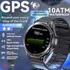 2025 New Dual-Band Satellite GPS Smart Watch Men 1.43'' AMOLED Screen Compass Heart Rate BT Call IP69 Waterproof Swimming Watch