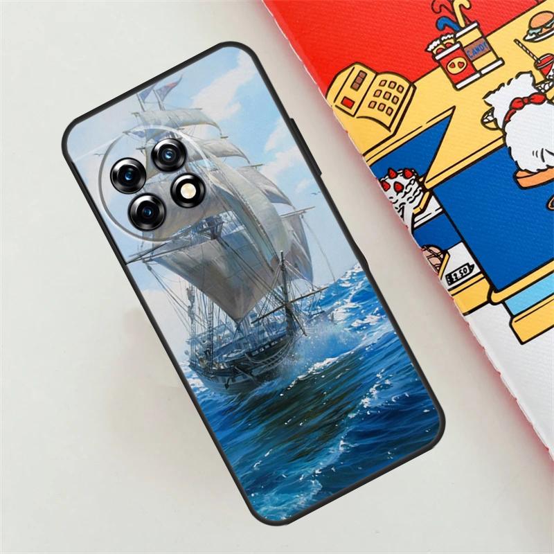 Sailing Pirate Ship Boat Case For OnePlus 12 12R 11 9 10 Pro 10T 8T 10R 9R Nord CE 2 3 4 Lite N10 N20 N200 N30 Cover