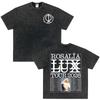 Vintage Gewaschenes Singer Rosala LUX Album Grafik T-Shirt Herren Damen Mode Kleidung T-Shirt Lässig Hiphop Übergroße T-Shirts