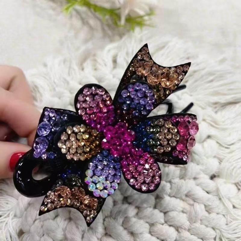 

Flower Duckbill Clip - Simple and Elegant, Versatile Hairpin with Three Teeth, Sweet Three-pronged Clip for Women разноцветный