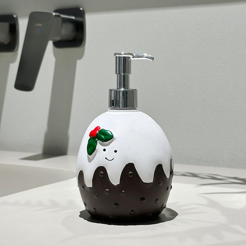 Egg Sub-bottle Shower Gel Press Bottle Shampoo Hand Sanitizer Bottle Empty Bottle Bathroom Home Decoration