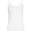 Shop   Women Viscose Spandex Inner Strap Tank Top Beige Cha Wsh 20733