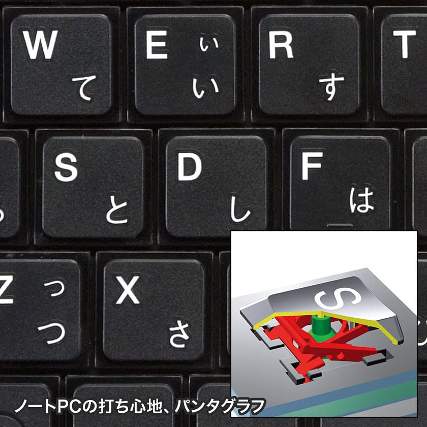 Sanwa Supply USB Slim Keyboard with Pantograph and Numeric Keypad, Black, SKB-SL17BKN