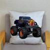 Cartoon Monster Truck Print Cushion Cover Pillow  45X45 Square   Sofa Home Decoration Throw