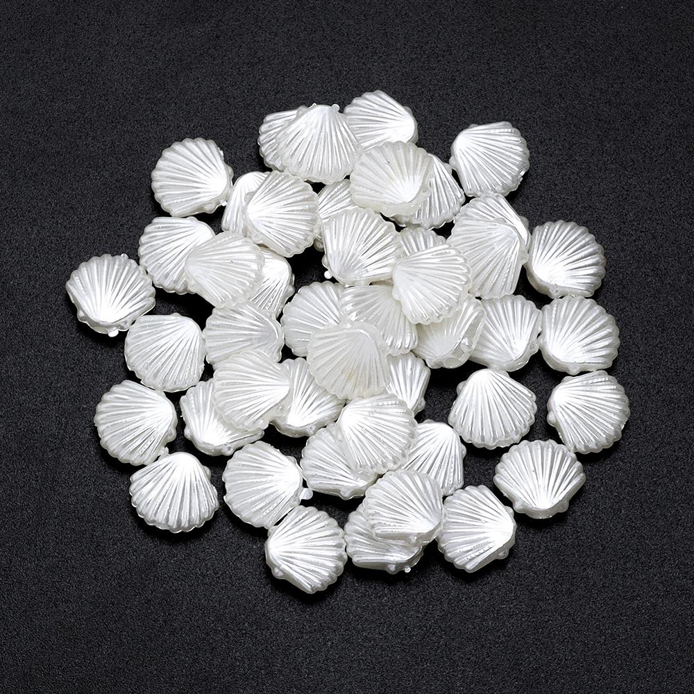 30-100Pcs Multi-shape Acrylic Beads Charms Imitation Pearl Beads For DIY Necklace Bracelet Pendant Jewelry Making Accessories