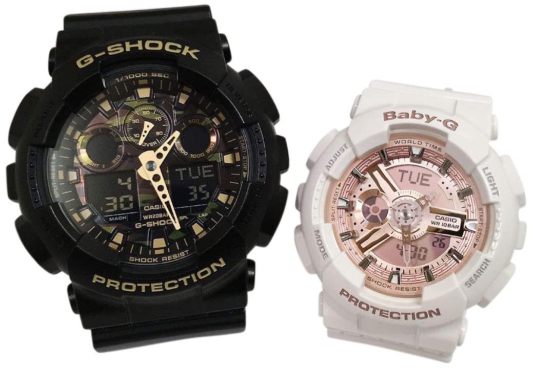 

Casio CASIO watch pair watch pair genuine pair case included Baby G black black white white 2 piece set G-SHOCK & BABY-G G-Shock G-Shock &