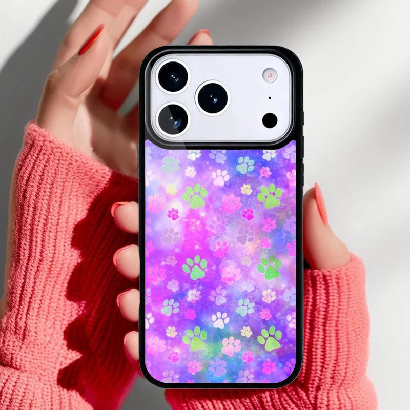 cat Dog paw design Phone Case for iPhone 17 16 15 14 13 Pro Max Back Cover for 12 11 Pro Coque