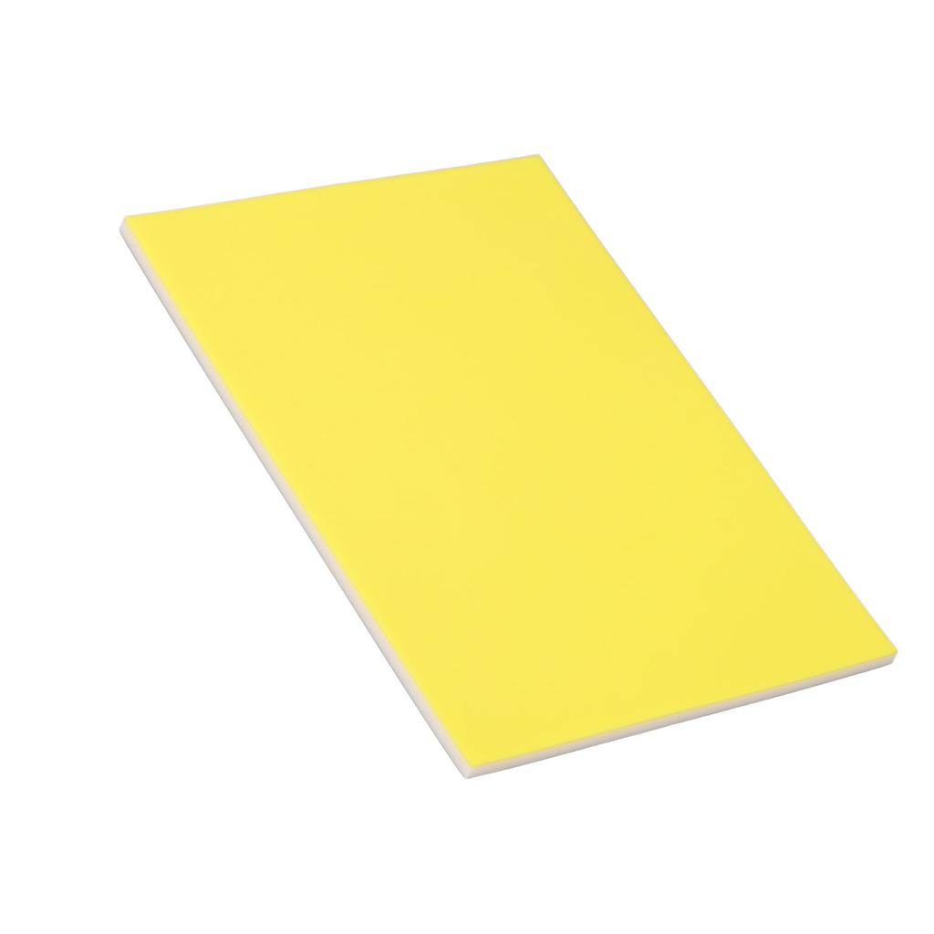 Blocco per intaglio timbro in gomma 20x15x0,5 cm Blocco per intaglio timbro a doppio strato per la stampa Giallo e