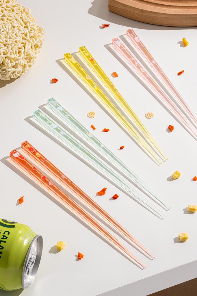 Skater Dishwasher Safe Acrylic Chopsticks 21cm Cinnamoroll Happiness Girl Sanrio AAC45