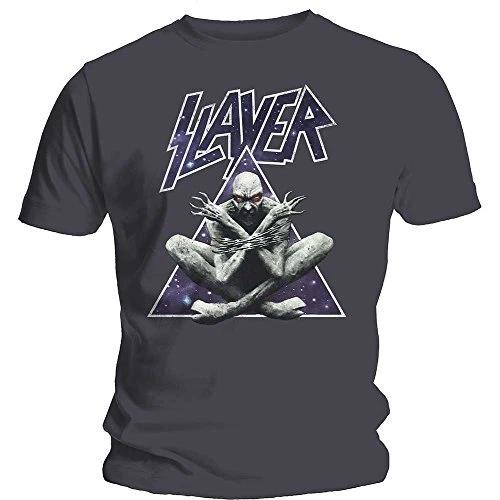 Rockoff Trade Men s Slayer Triangle Demon TS: Medium T-Shirt, Grey (Charcoal) 2XL