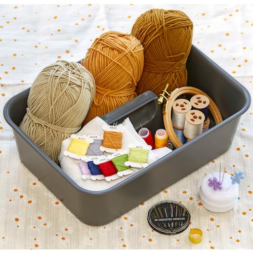TRUSCO Soft Tote Tray Dark Gray KTLPE-DG