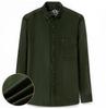 100% Cotton Corduroy Winter Shirt for Men Warm Long Sleeve Regular Fit Easy Care Comfortable Male Office Outdoor Clothing Solid