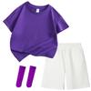 Colorful Children's Short Sleeve T-shirt Set for Kindergarten Sports and June 1st Performances.