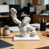 3D Printed Laocoon Bust Sculpture Stable Base Greek Mythology Ornament Ancient Greek Artistic Collectible Figurine Decor for Entrance Living Room