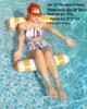 New Arrival Adult Inflatable PVC Water Lounger - Striped Mesh Floating Hammock